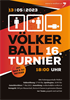 Plakat Völkerball 2023
